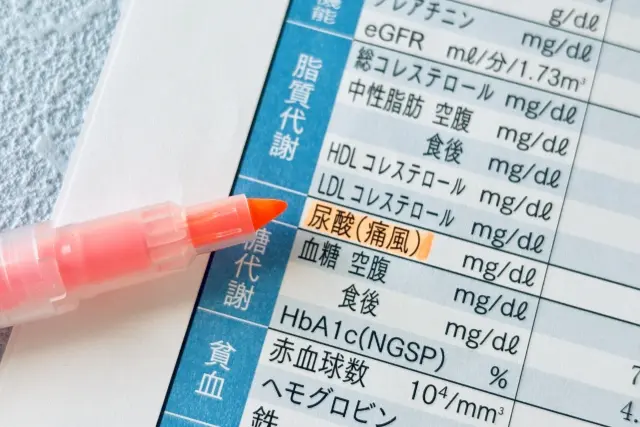 尿酸の検査結果